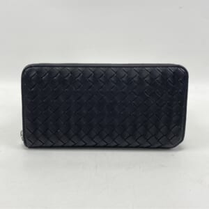 ボッテガヴェネタ イントレチャート ラウンドファスナー長財布 黒 レザー 買取実績【買取日：2025年11月15日】