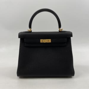 エルメス ケリー25 黒 トゴ うち縫い GD金具 W刻印 買取実績【買取日：2025年11月11日】