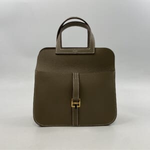 エルメス HERMES バギーバゲッジ ハンドバッグ キャンバス　アリーヌ 希少 エルメス HERMES バギーバゲッジ ハンドバッグ キャンバス