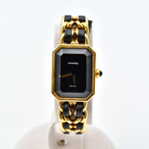 シャネル プルミエールM 黒文字盤 GP×革/QZ H0001 買取実績【買取日