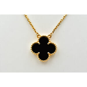 ヴァンクリーフ＆アーペル ヴィンテージアルハンブラ オニキス ネックレス Au750YG 買取実績【買取日：2025年11月6日】