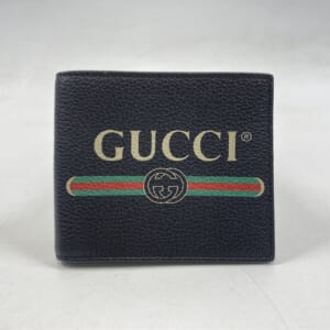 グッチ ヴィンテージロゴ 二つ折り財布 黒 レザー 496309 買取実績【買取日：2025年11月4日】