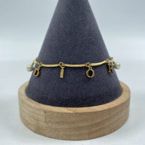 ディオール ディオールロゴ ブレスレット パール GP