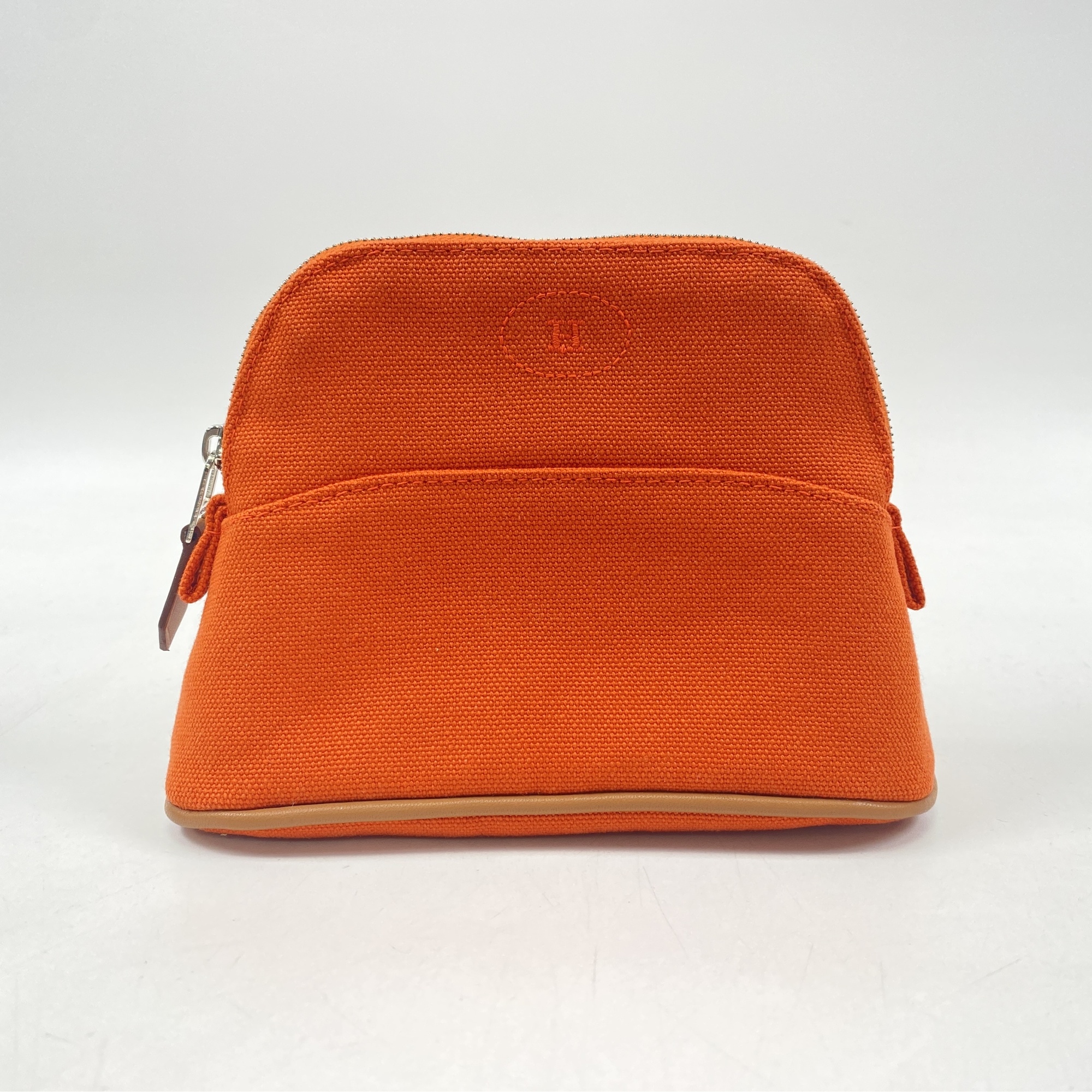 エルメス キャンバス ボリードポーチMM オレンジ ブランド エルメスボリードポーチ MM オレンジ レディース キャンバス ポーチ