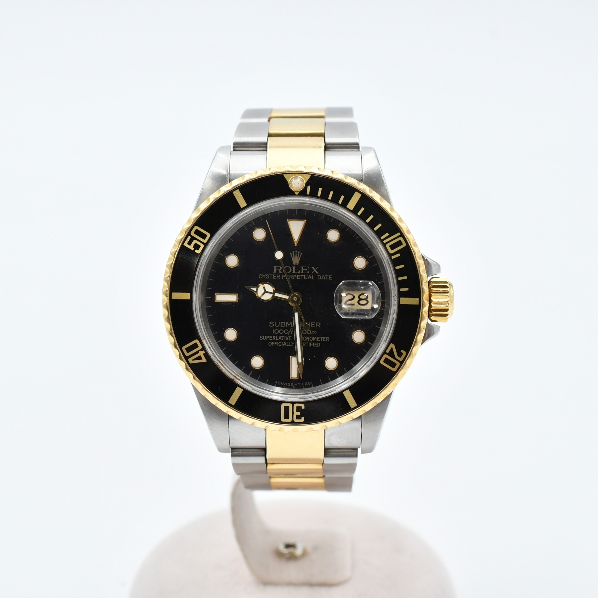 ロレックス サブマリーナー 黒文字盤 SS×YG/AT Bランク