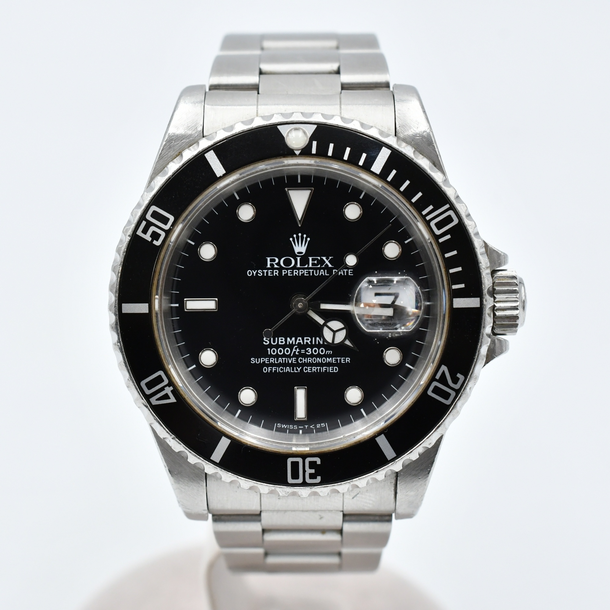 ロレックス サブマリーナーデイト 黒文字盤 SS/AT Bランク
