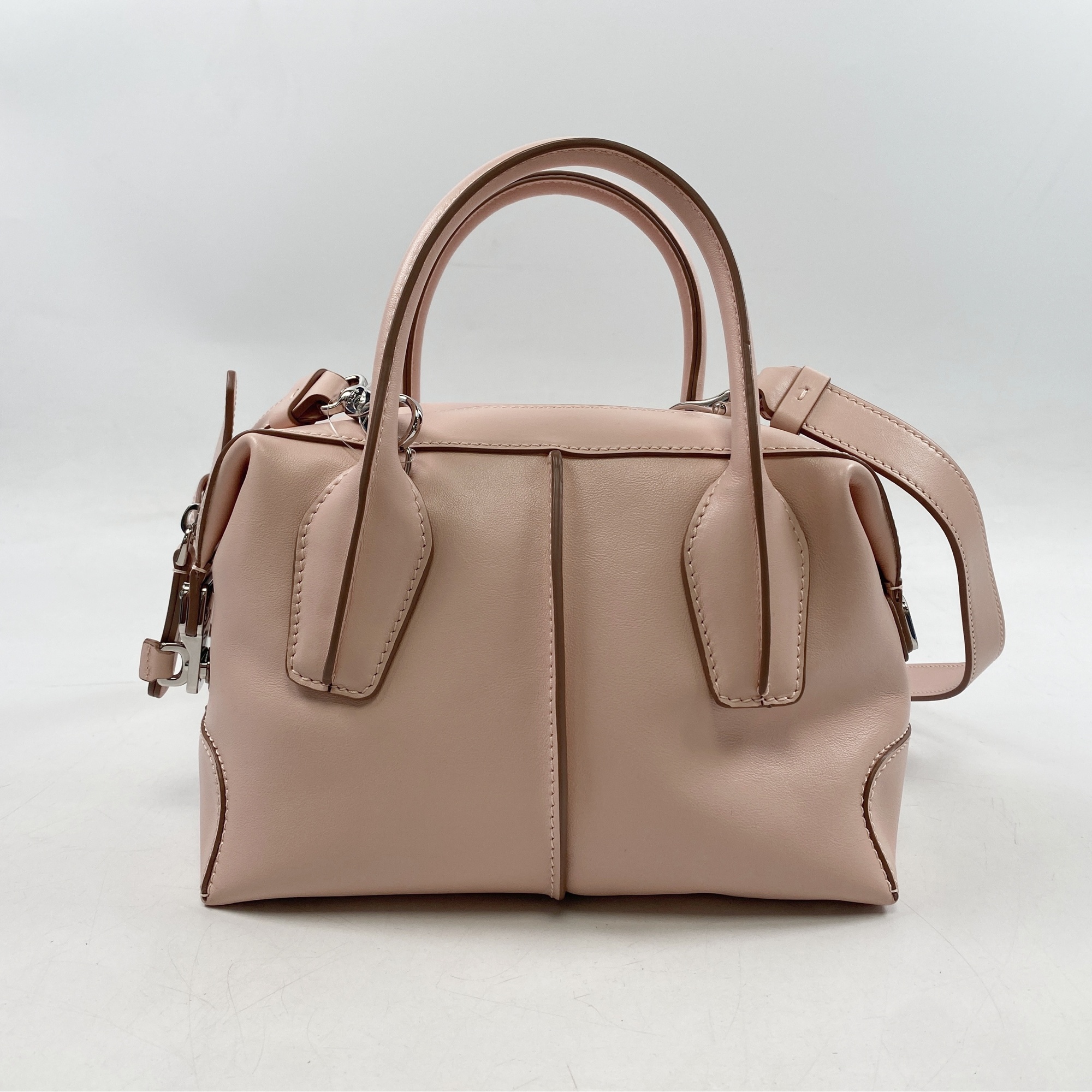 トッズ スタイリング 2WAYハンドバッグ ピンク レザー Sランク