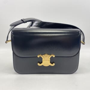 セリーヌ トリオンフ クラシック ショルダーバッグ W22.5 黒 レザー 買取実績【買取日：2025年11月15日】