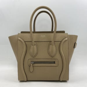 セリーヌ ラゲージ マイクロショッパー グレージュ ドラムカーフ 旧ロゴ 買取実績【買取日：2025年11月2日】