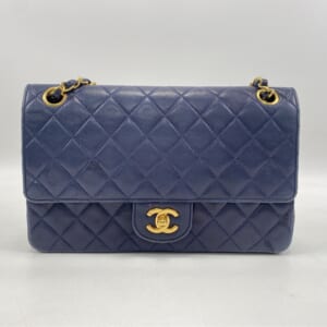 シャネル マトラッセ25 Wフラップ/Wチェーン 青 ラムスキン GD金具 買取実績【買取日：2025年11月13日】