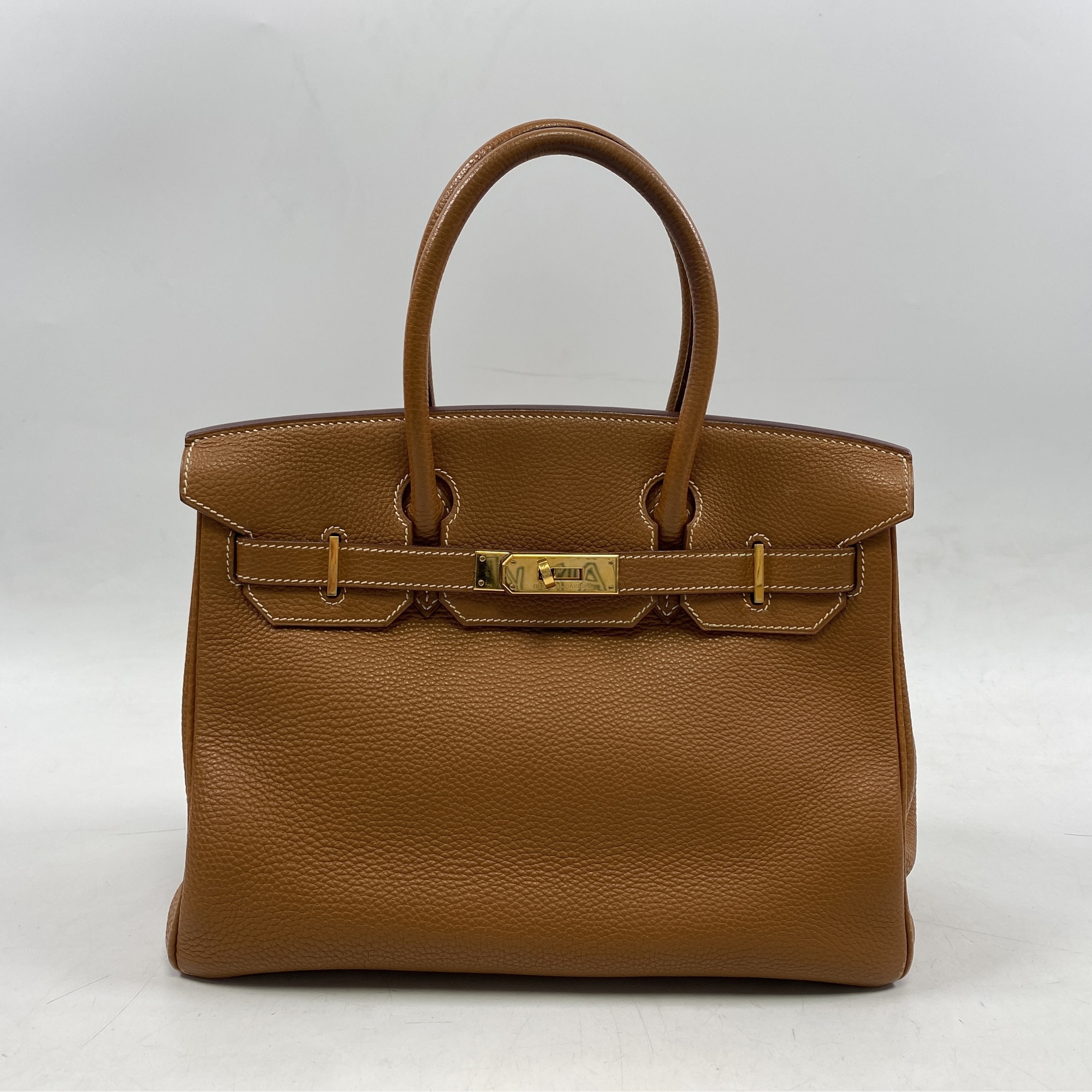 エルメス バーキン30 ゴールド トゴ GD金具 □H刻印 Bランク