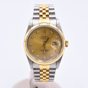 ロレックス デイトジャスト シャンパン文字盤 旧PD SS×YG/AT 16233G 買取実績【買取日：2025年11月4日】