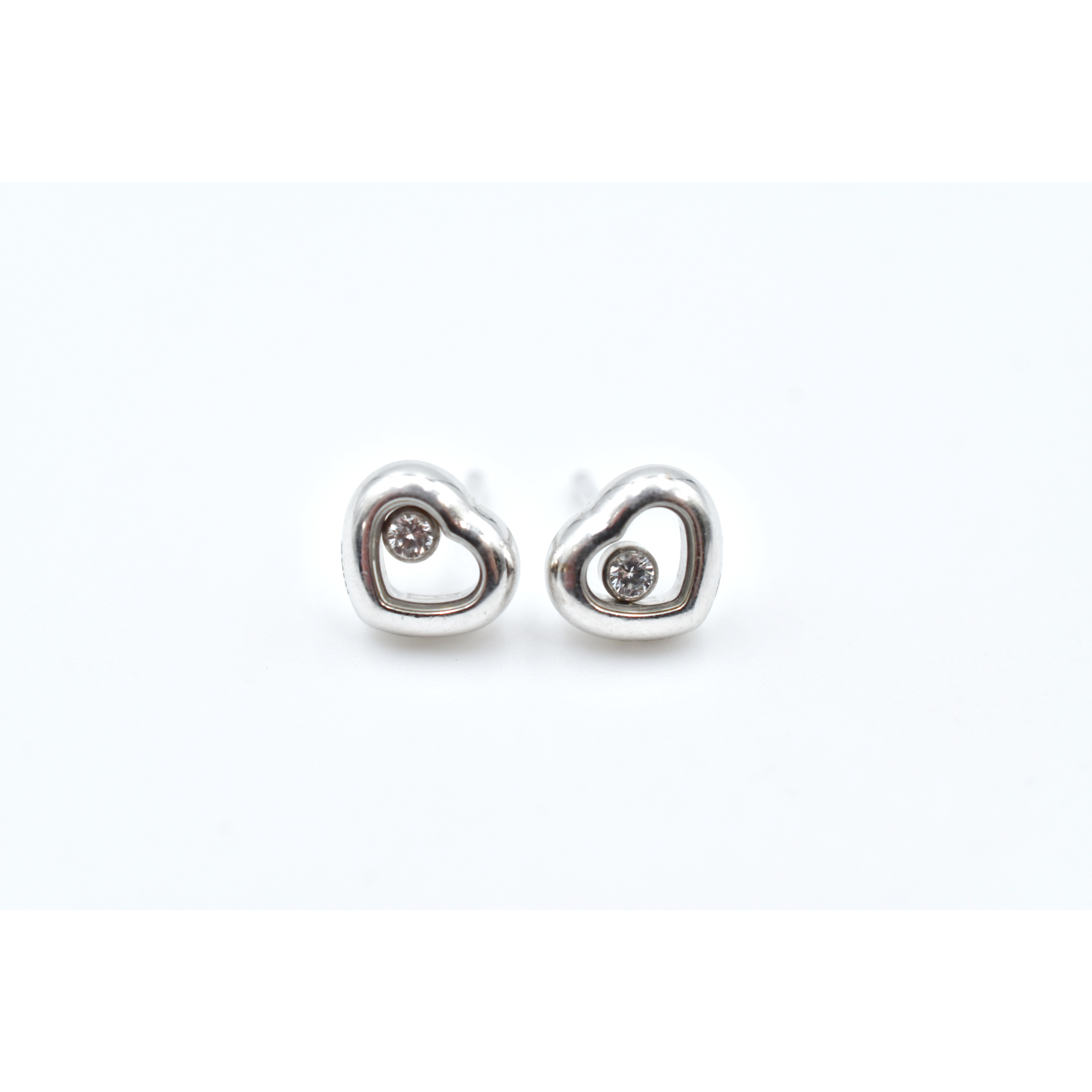 ショパール ハッピーダイヤモンド 1PD ピアス キャッチなし Bランク