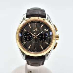 オメガ シーマスター アクアテラ コーアクシャル GMT クロノグラフ グレー文字盤 SS×PG×革/AT 231.23.43.52.06.001 買取実績【買取日：2025年11月5日】