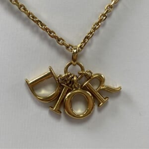 ディオール ネックレス DIOR EVOLUTION ロゴ ネックレス パール