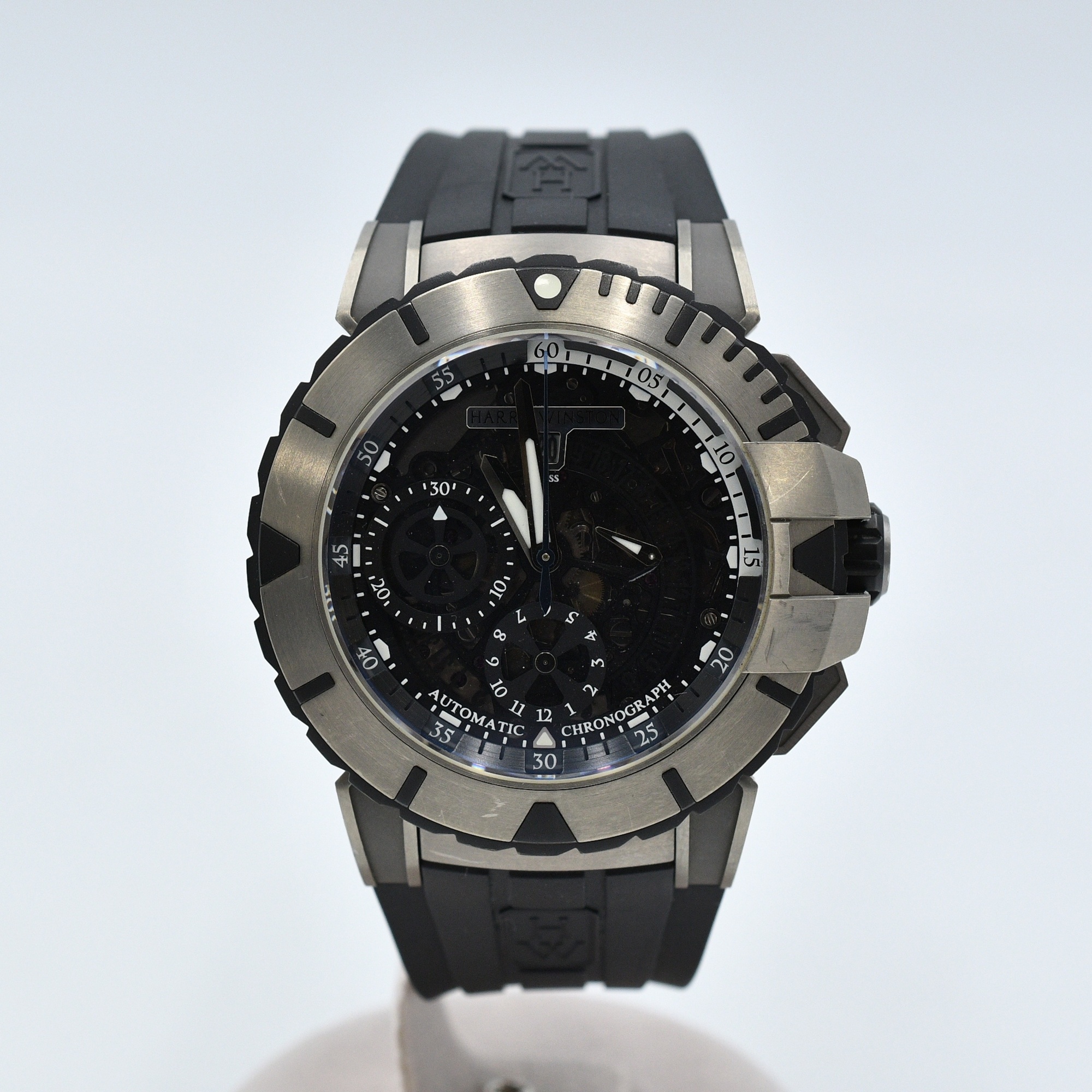ハリー・ウィンストン ハリーウィンストン オーシャンダイバー 黒文字盤 SS/AT Bランク