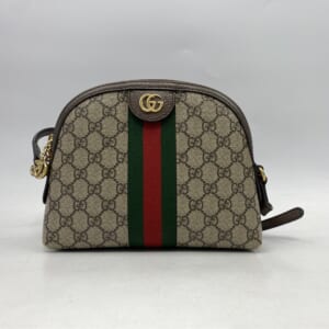 グッチ GGスプリーム シェリーライン ショルダーバッグ ブラウン キャンバス×レザー 499621 買取実績【買取日：2025年11月4日】