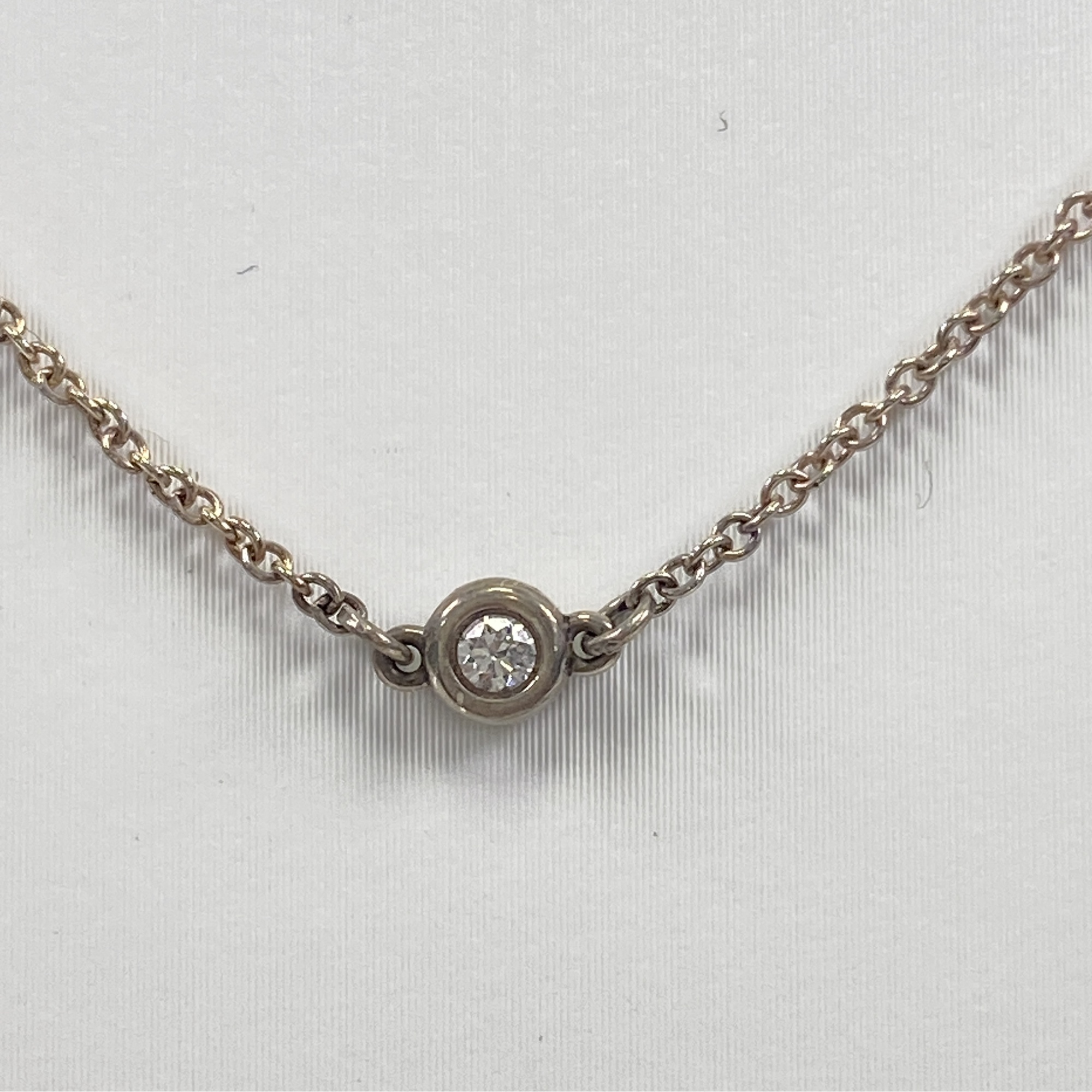 ティファニー バイザヤード ネックレス 3PD Ag925 2g Bランク