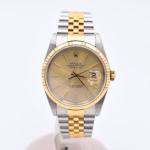 ロレックス デイトジャスト シャンパン文字盤 SS×YG/AT 16233 買取実績【買取日：2025年11月3日】