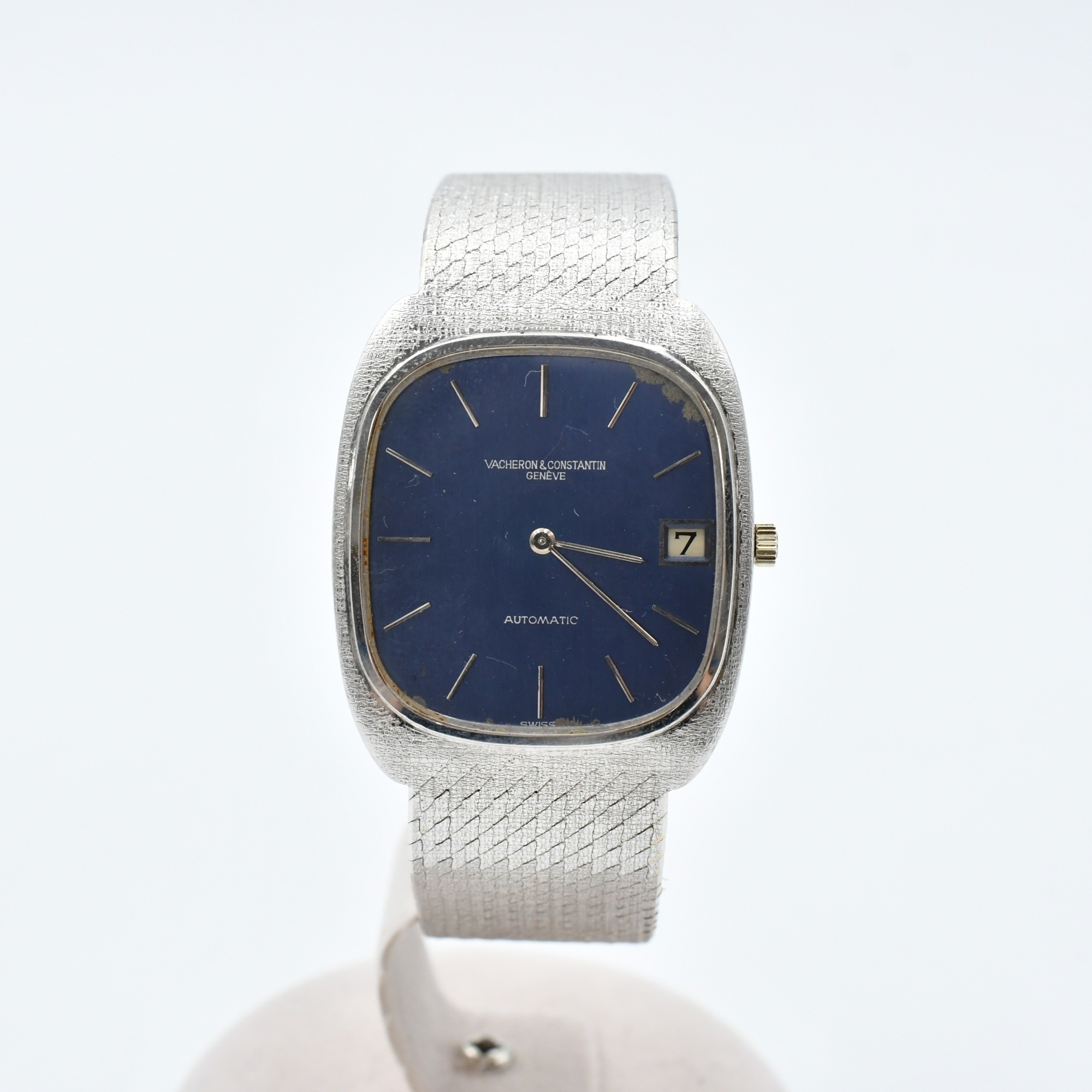 ヴァシュロン・コンスタンタン アンティーク 青文字盤 WG/AT Bランク