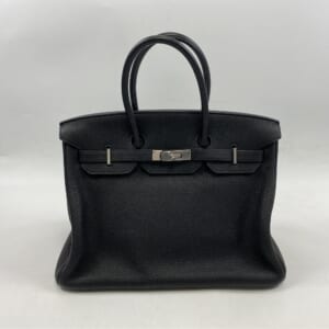 エルメス バーキン30 黒 トゴ シルバー金具 □O刻印 買取実績【買取日：2025年11月3日】