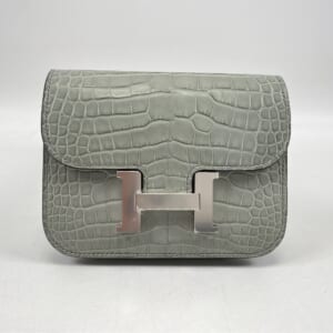 エルメス コンスタンススリム アリゲーター グレー系 SV金具 K刻印 買取実績【買取日：2025年11月13日】