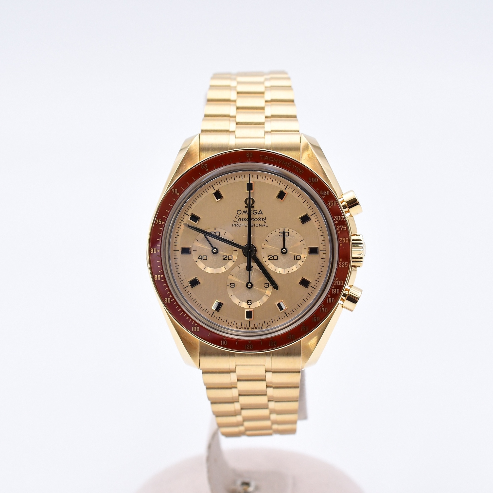 オメガ スピードマスター クロノメーター アポロ11号50th記念限定 イエロー文字盤 YG/AT SAランク