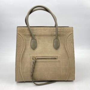 セリーヌ トリオンフ ショルダーバッグ ブラウン×ベージュ PVC×レザー