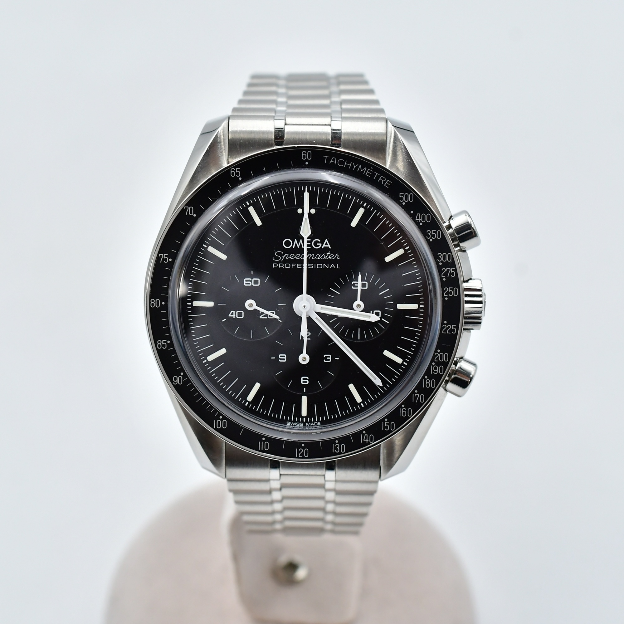 オメガ スピードマスター 黒文字盤 SS/手巻き Aランク