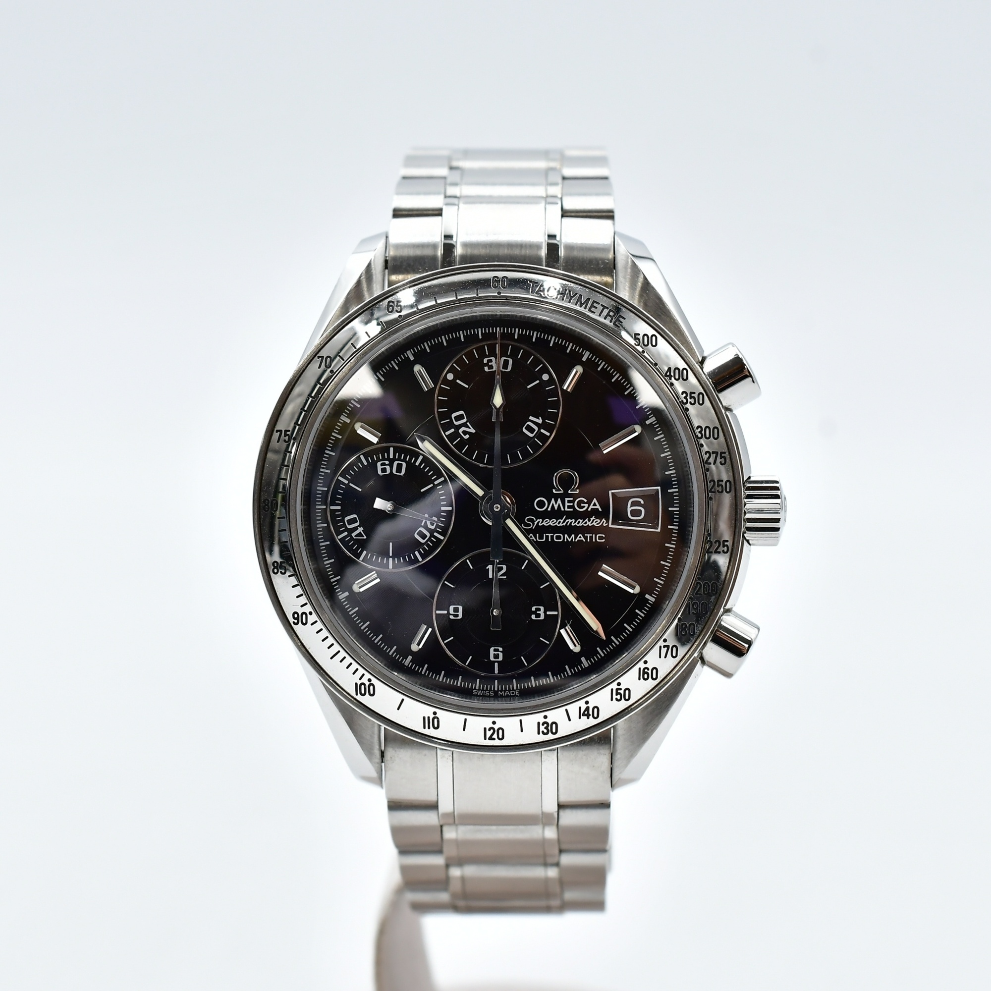 オメガ スピードマスター 黒文字盤 SS/AT ABランク