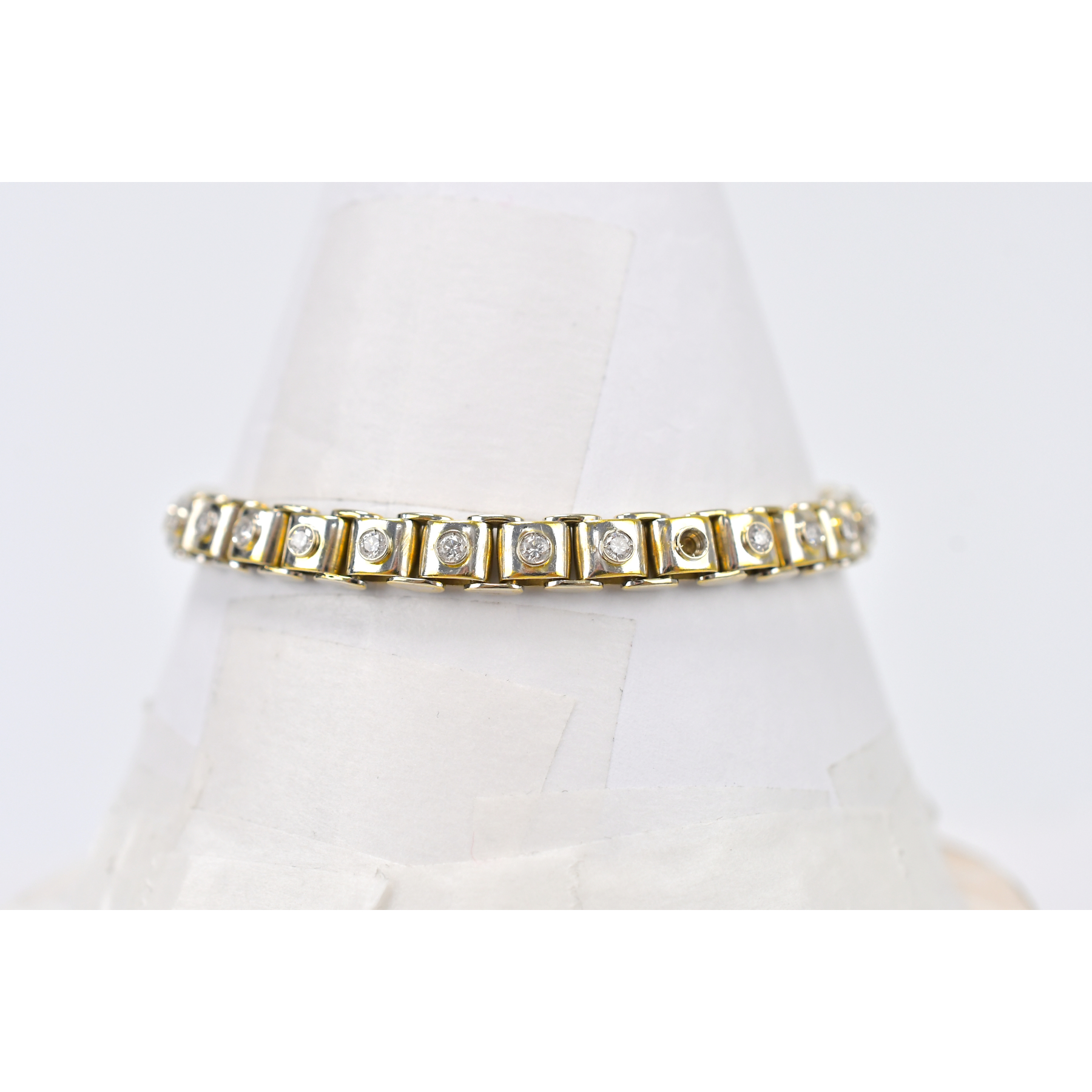 ノーブランド ダイヤブレスレット K18 Bランク