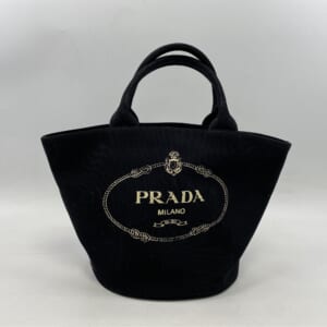 プラダ カナパ バケット トートバッグ 黒 キャンバス 1BG186 買取実績【買取日：2025年11月4日】