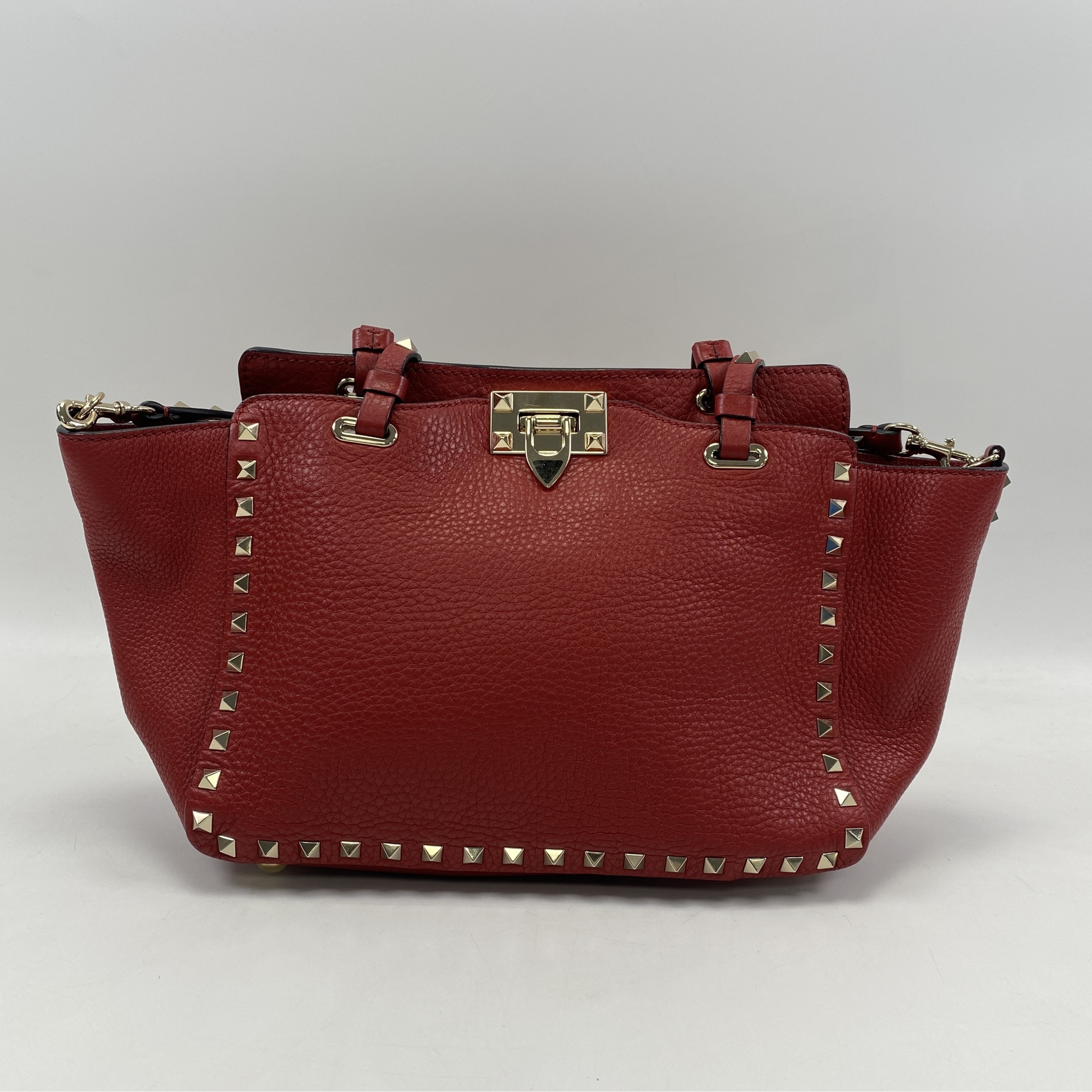 ヴァレンティノ ロックスタッズ 2Wayトートバック 赤 レザー 買取実績