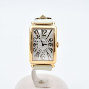 フランク ミュラー ロングアイランド 白文字盤 YG×革/QZ 952QZ REL V-R 買取実績【買取日：2025年11月2日】