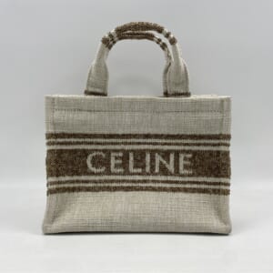 セリーヌ スモールカバタイス 白×茶 キャンバス×レザー 買取実績【買取日：2025年11月2日】