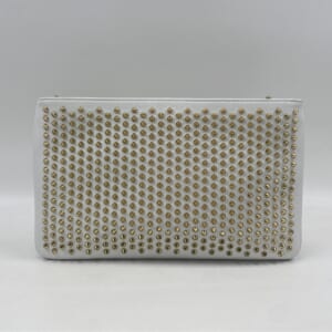 クリスチャンルブタン スタッズ チェーンショルダーバッグ 白 レザー 買取実績【買取日：2025年11月4日】