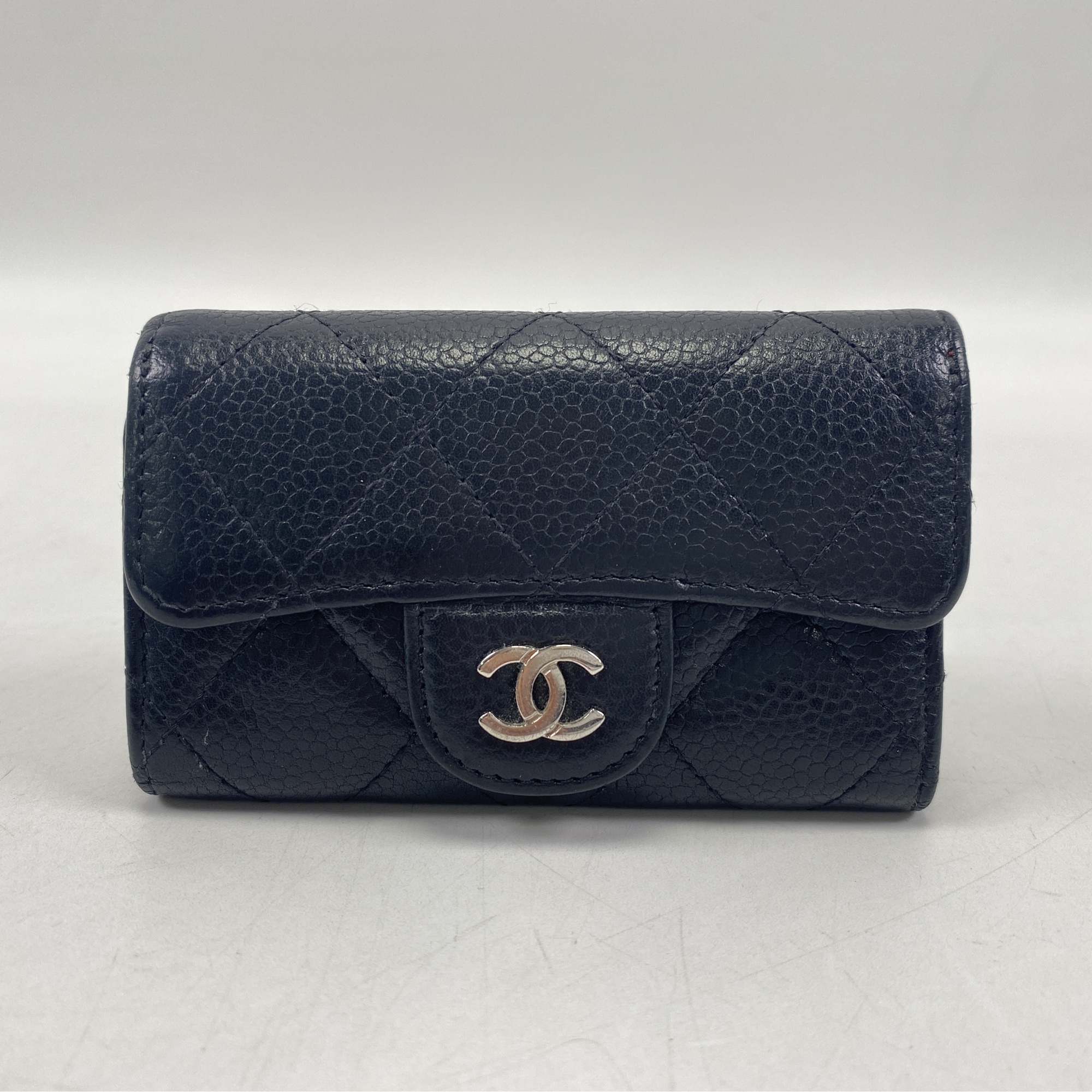 シャネル マトラッセ キャビアスキン キーケース ケース ブラック シャネル マトラッセ キーケース 黒 キャビアスキン SV金具 買取実績