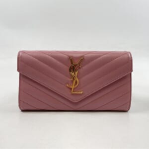 サンローラン カサンドラ 長財布 ピンク レザー 372264 買取実績【買取日：2025年11月14日】