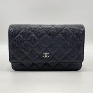 シャネル マトラッセ チェーンウォレット 黒 キャビアスキン SV金具 買取実績【買取日：2025年11月16日】