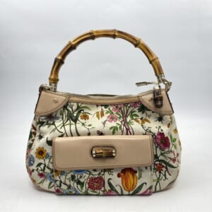 グッチ バンブー ハンドバッグ 花柄モチーフ キャンバス×レザー 137383 買取実績【買取日：2025年11月4日】