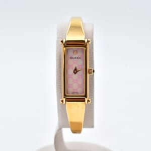 グッチ バングルウォッチ シェル文字盤 1ポイントダイヤ SS/QZ 1500L 買取実績【買取日：2025年11月7日】