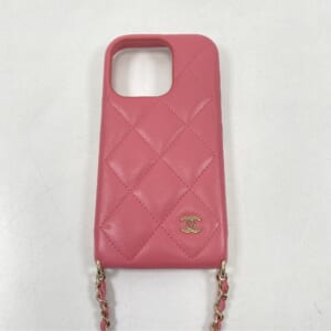 シャネル マトラッセ チェーンショルダー アイフォンケース ラムスキン GD金具 ピンク 買取実績【買取日：2025年11月6日】