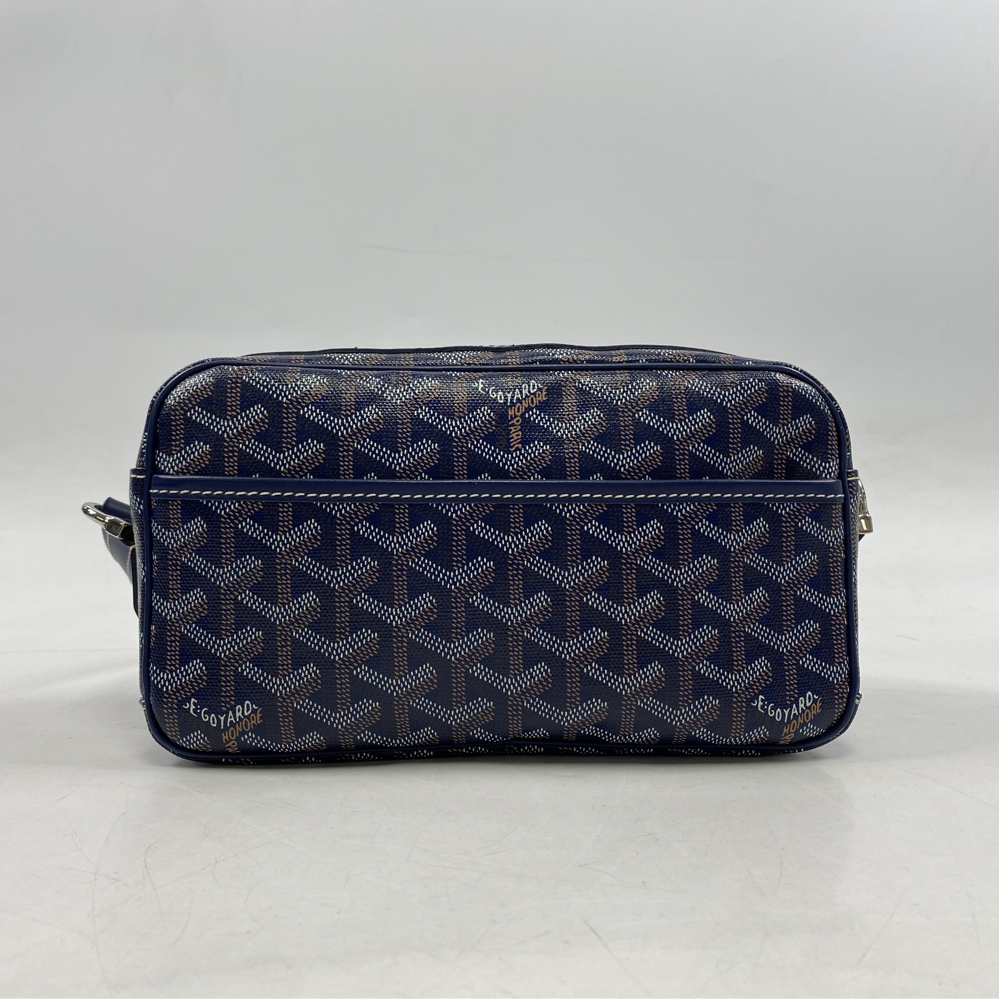 ゴヤール カップヴェールPM ショルダーバッグ ネイビー PVC×レザー