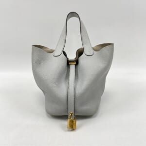 エルメス ピコタンロックPM ブルーペール トリヨンクレマンス GD金具 Z刻印 買取実績【買取日：2025年11月2日】