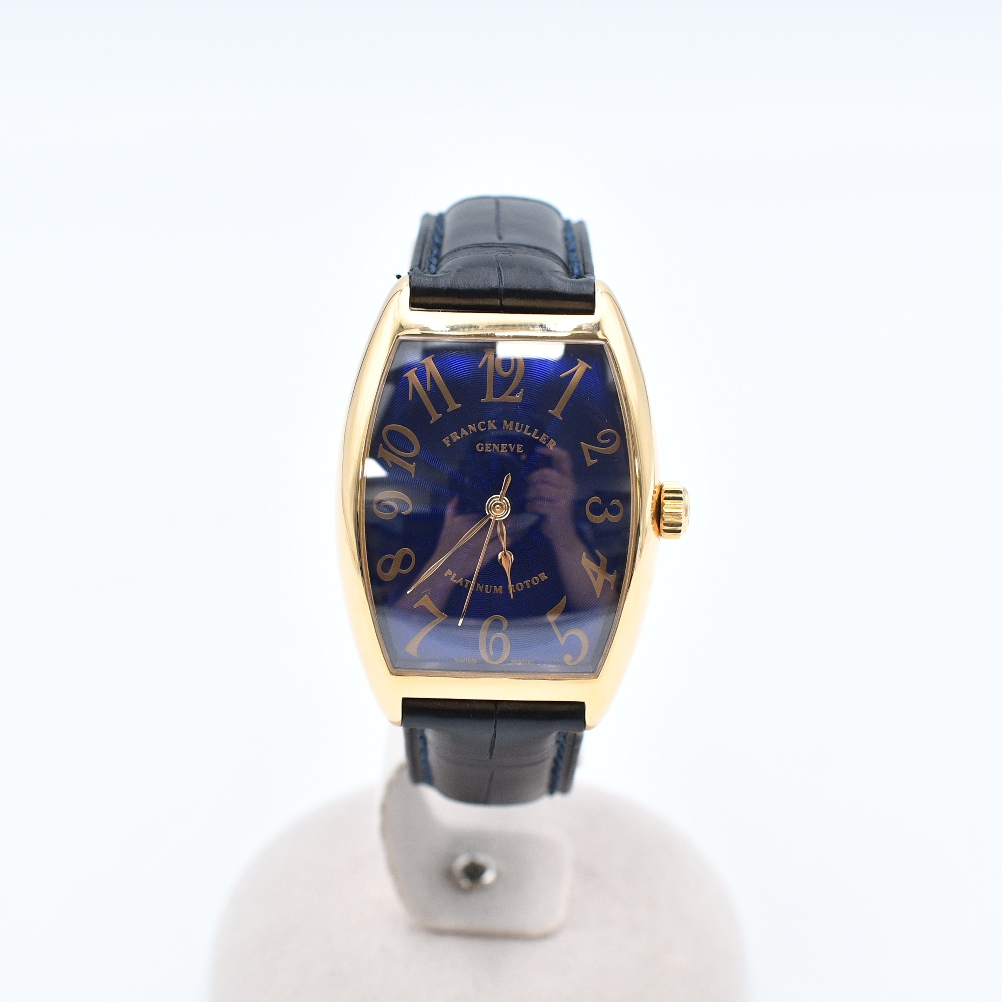 フランク ミュラー トノーカーベックス 青文字盤 PG/AT ABランク