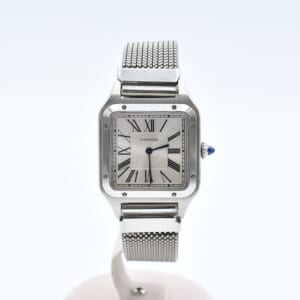 カルティエ マストタンク ヴェルメイユ SM アイボリー文字盤 SV×革/QZ