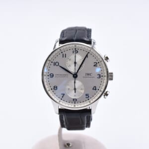 IWC ポルトギーゼ・クロシェットノグラフ シルバー文字盤 SS×革/AT IW371605 買取実績【買取日：2025年11月16日】