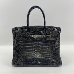 エルメス バーキン30 グラファイト ポロサス □J刻印 SV金具 買取実績【買取日：2025年11月15日】