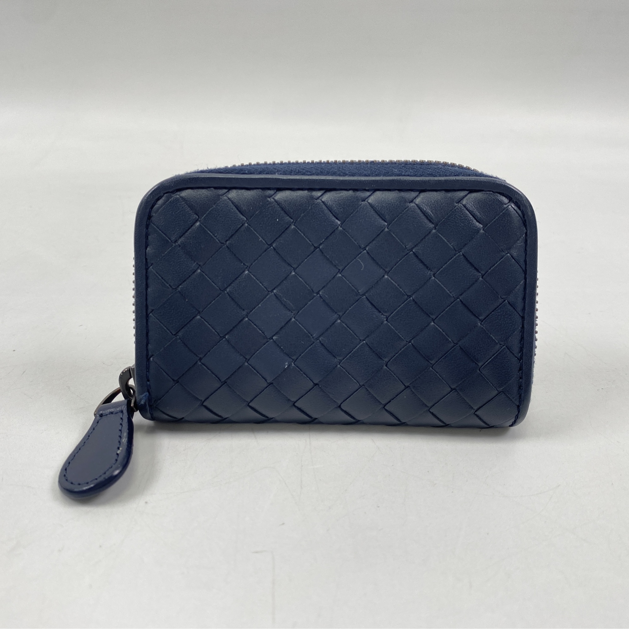 ボッテガヴェネタ イントレチャート コインケース 黒 レザー ABランク