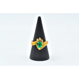 K18エメラルドリング E0.84ct D0.03 買取実績【買取日：2025年12月6日】